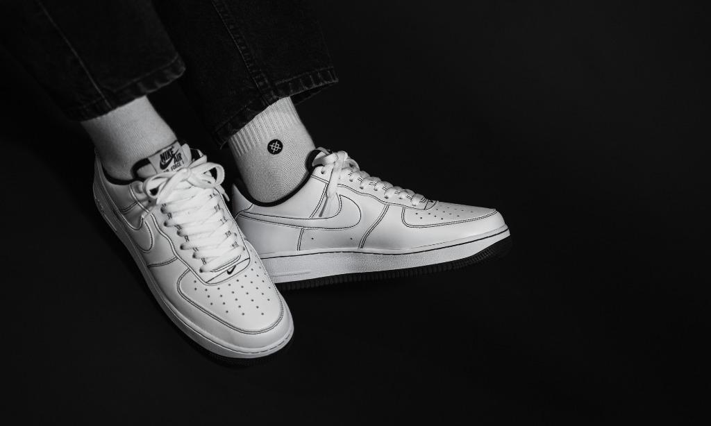 Nike air force top 1 low contrast check