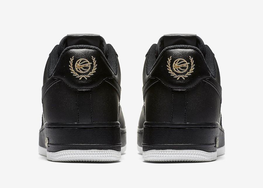 Nike air force deals 1 gold leaf crest