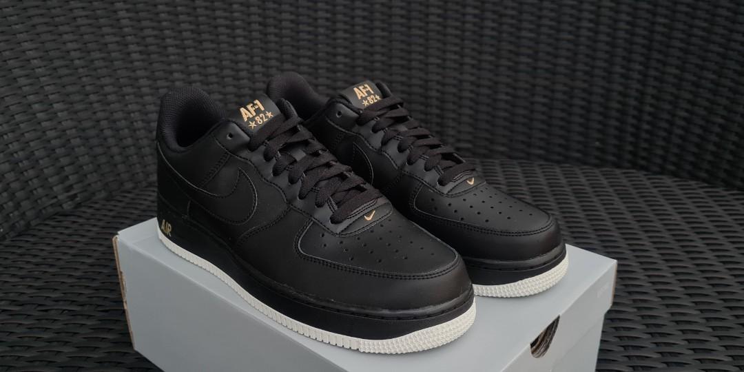 Air Force 1 Low '07 'Leaf Crest Logo' - Nike - AA4083 014 - black