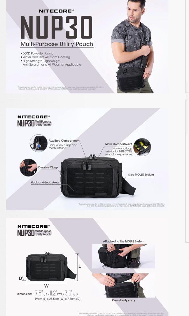 Nitecore nup30 tactical sling pouch, Men's Fashion, Bags, Sling Bags on ...