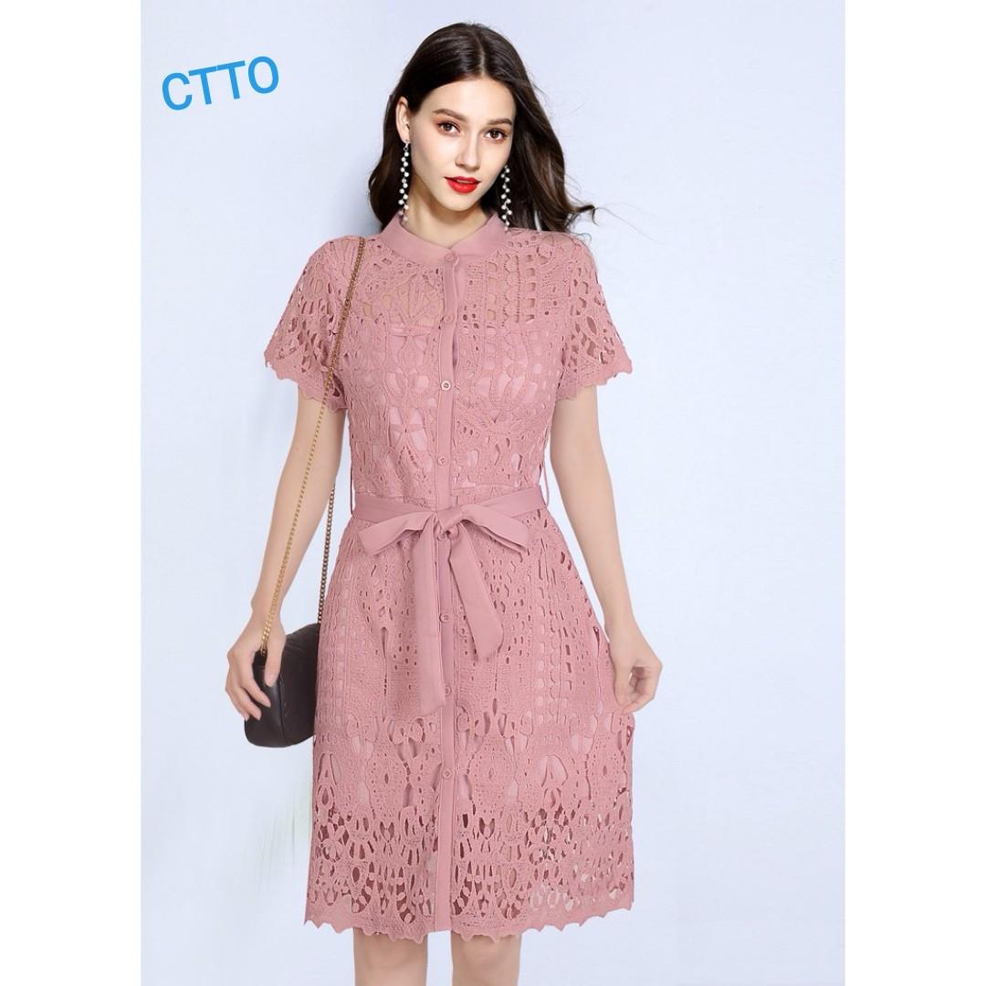 Old rose cheap lace dress