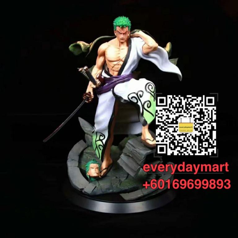 One Piece Roronoa Zoro Wano Country Pirate Hunter Swordsmen Statues Action Figure Toys 海贼王和之国索隆 手办模型摆件 Toys Games Action Figures Collectibles On Carousell