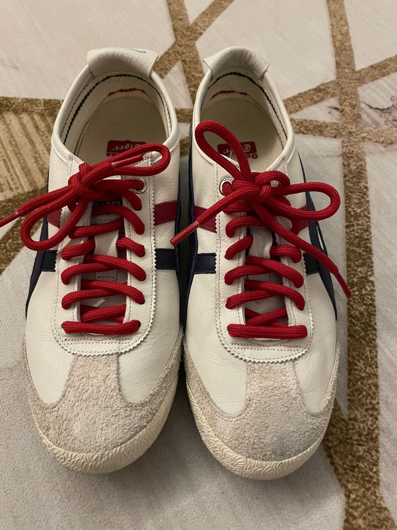 Authentic: Onitsuka Tiger Mexico 66 with brand new red shoelace, Women ...
