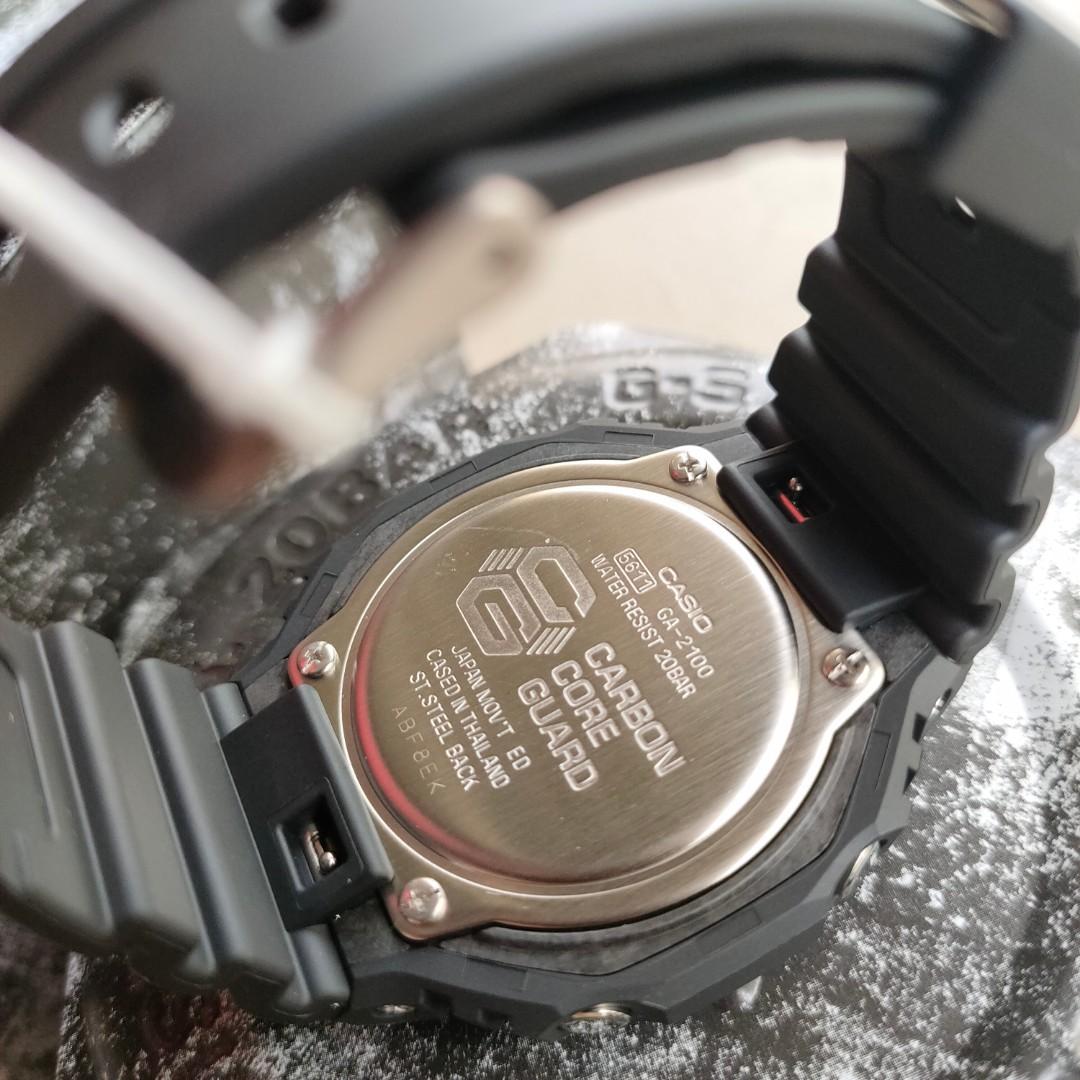*ORIGINAL* Casio G-Shock CasiOak MATTE BLACK Watch GA-2100, Men's ...
