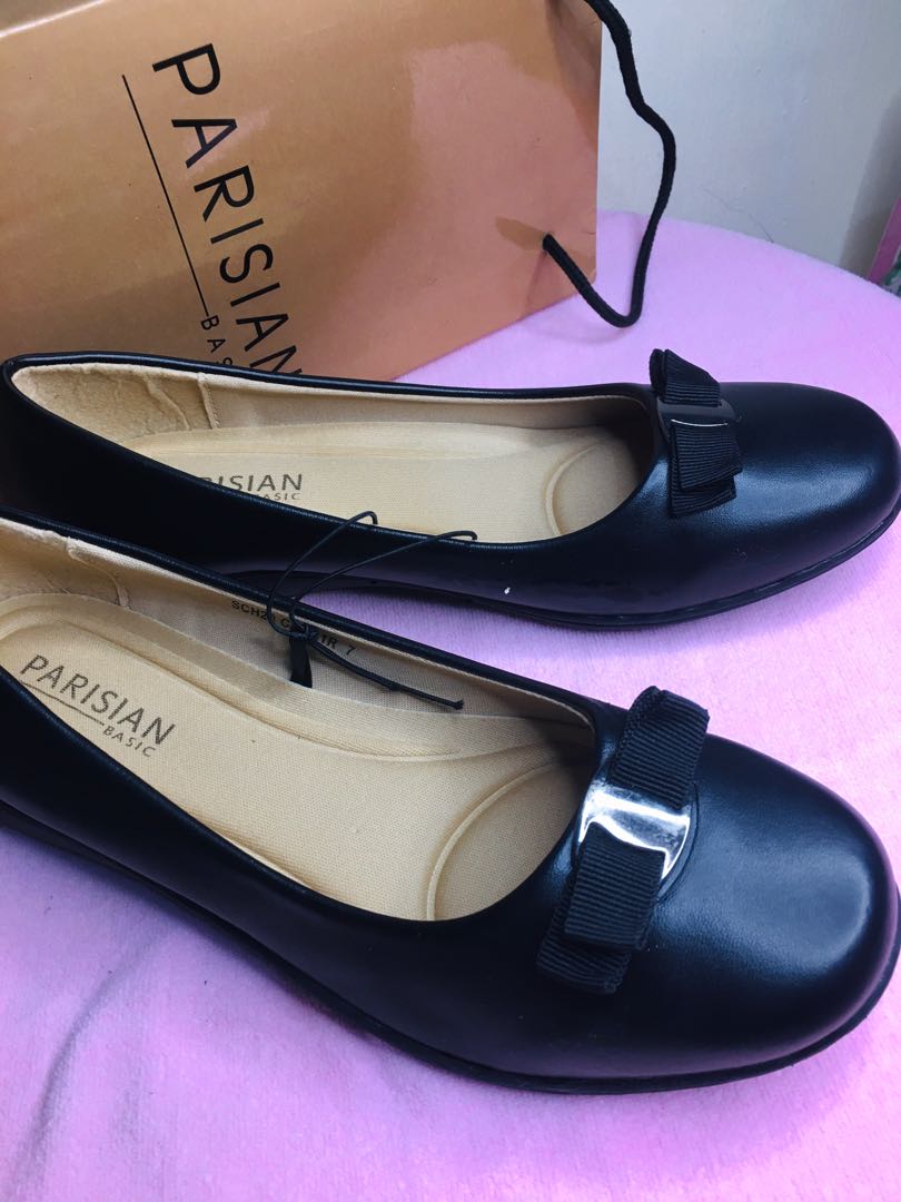 Parisian black shoes price sale