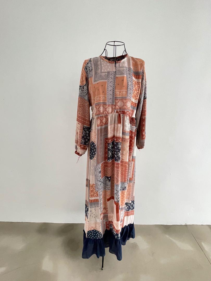 Patchwork maxi dress Clearance