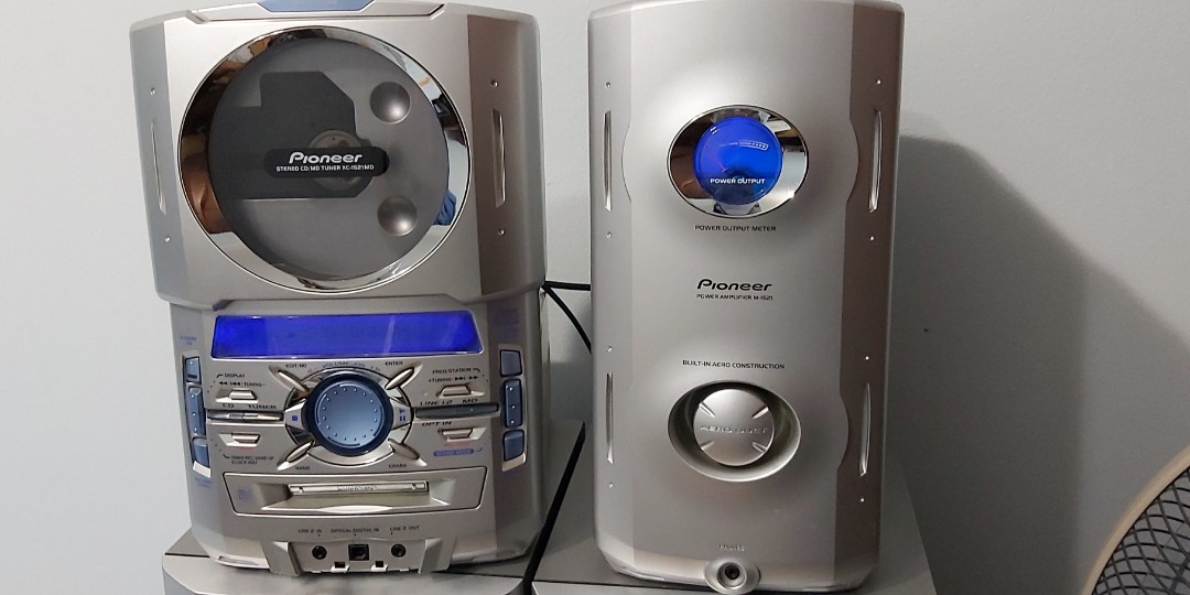 Pioneer CD MD Stereo FM Radio Tuner Amplifier System, Audio, Soundbars