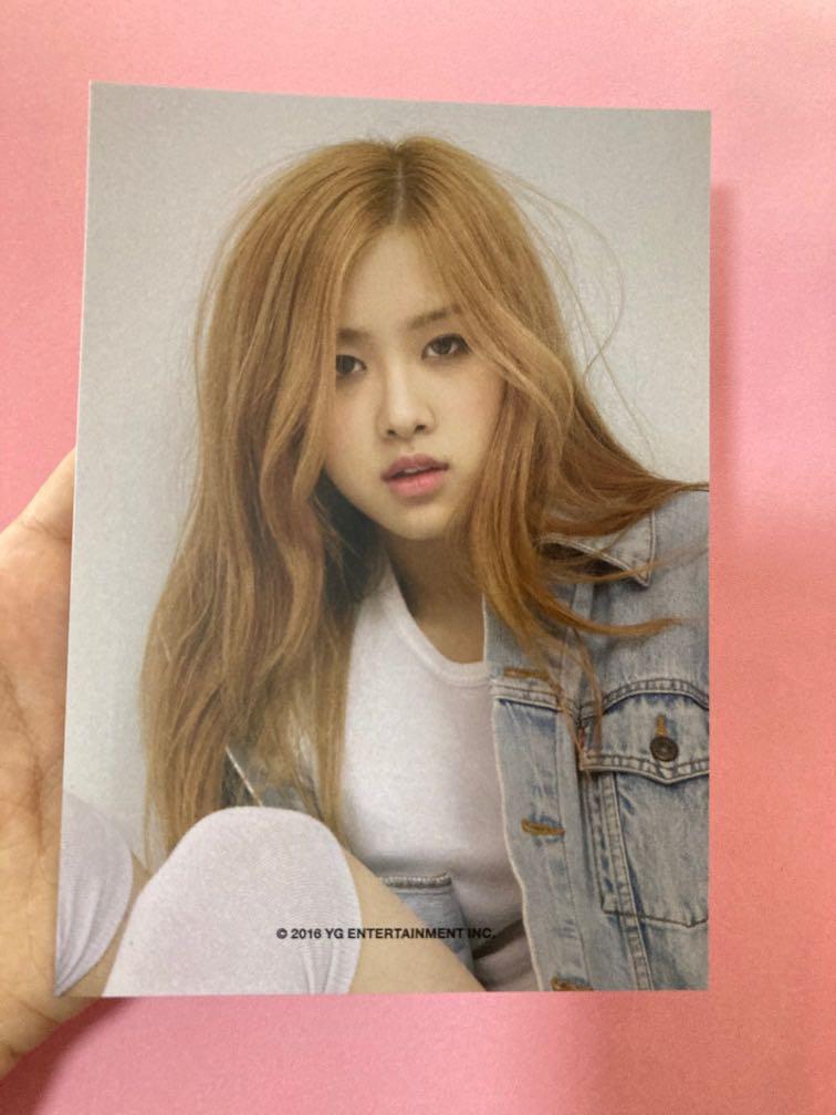 RARE] Blackpink Rose Debut Postcard, Hobbies & Toys, Memorabilia 