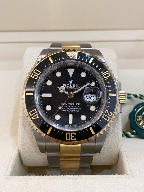 Rolex sea dweller half gold sales