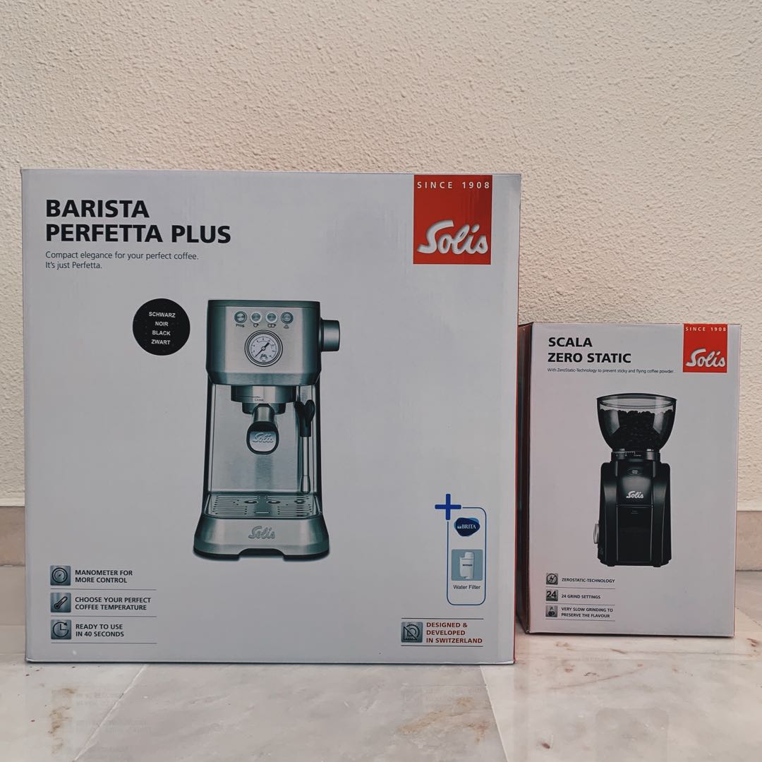 Solis Barista Perfetta Plus Espresso Machine w Grinder, TV & Home