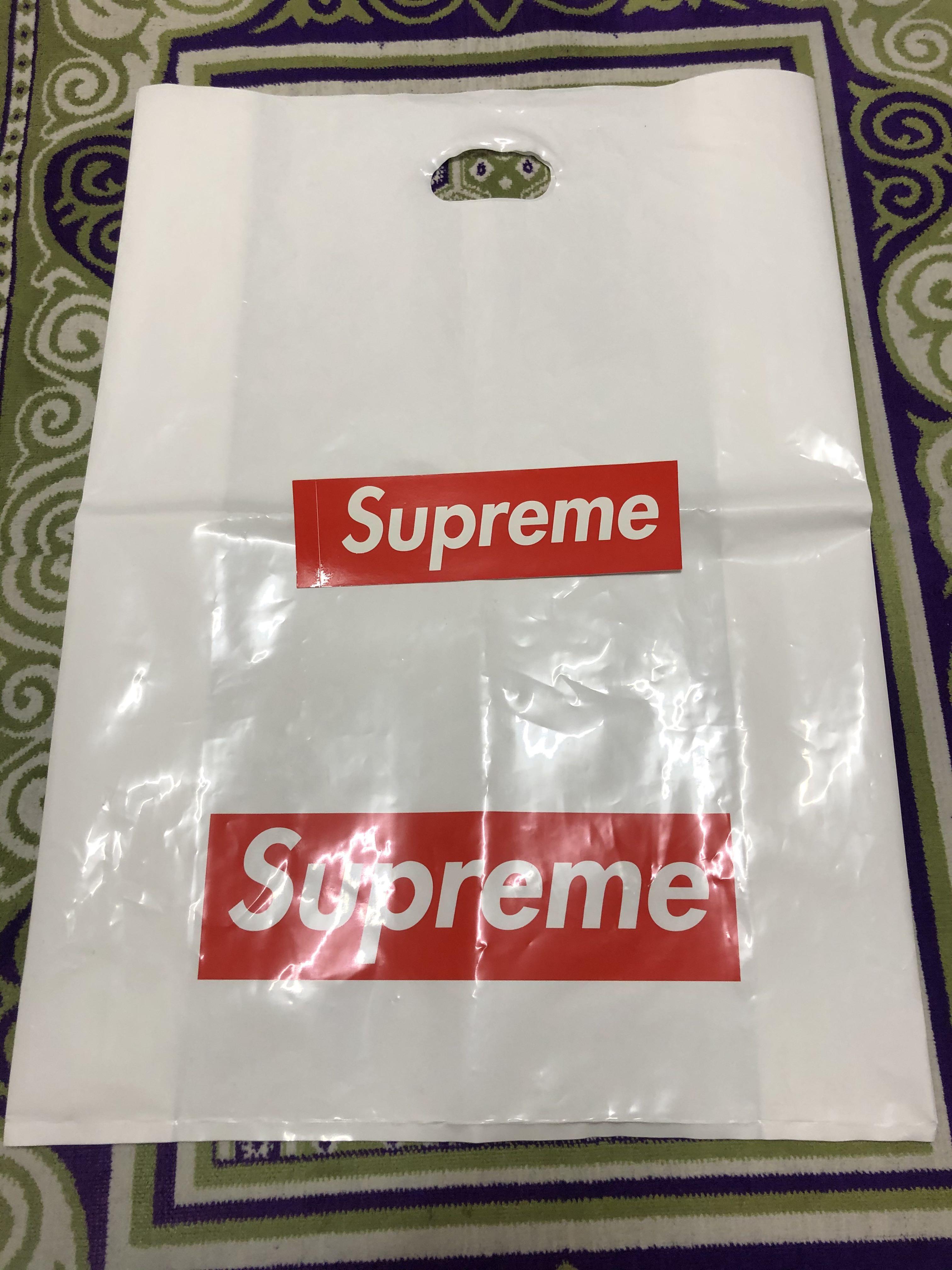 Fake supreme plastic bag store