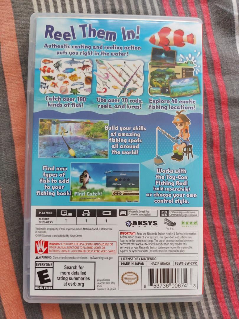 Switch 釣魚遊戲＋魚竿（實體）Fishing Star World Tour, 電子遊戲, 電子遊戲, Nintendo 任天堂-  Carousell