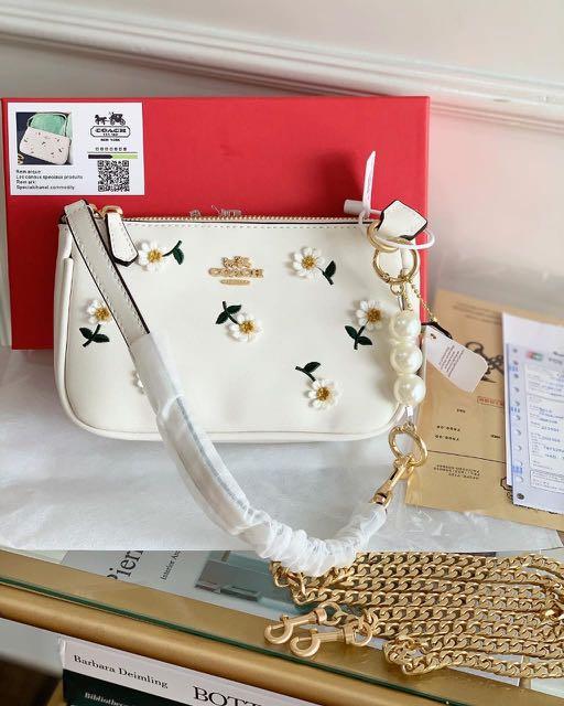 Tas coach sling bag floral daisy Fesyen Wanita Tas Dompet di