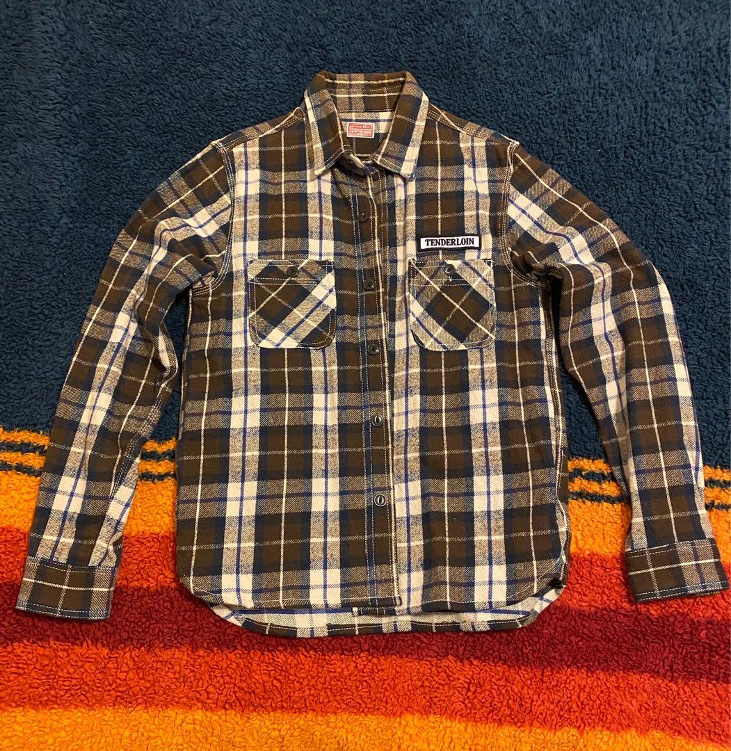 Tenderloin flannel shirt size S, 男裝, 外套及戶外衣服- Carousell