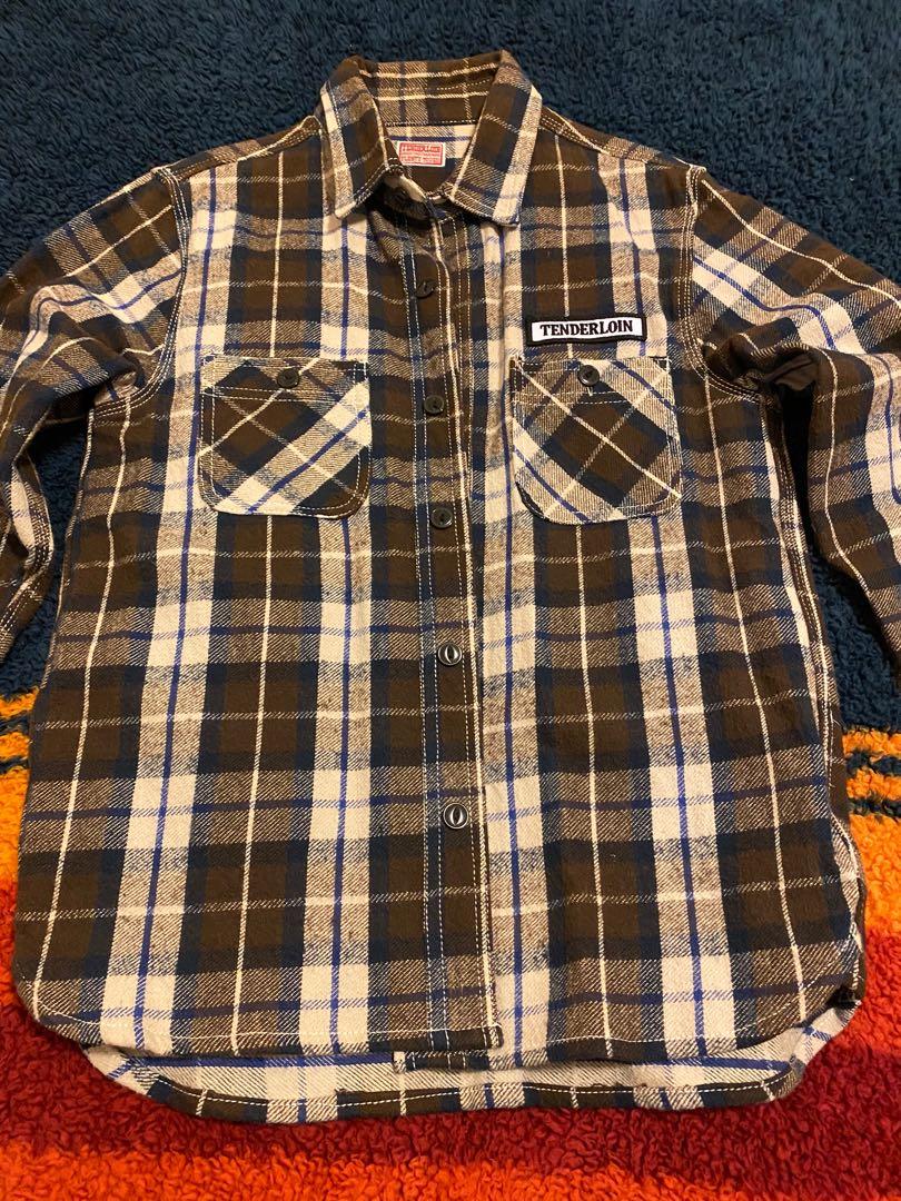 Tenderloin flannel shirt size S, 男裝, 外套及戶外衣服- Carousell