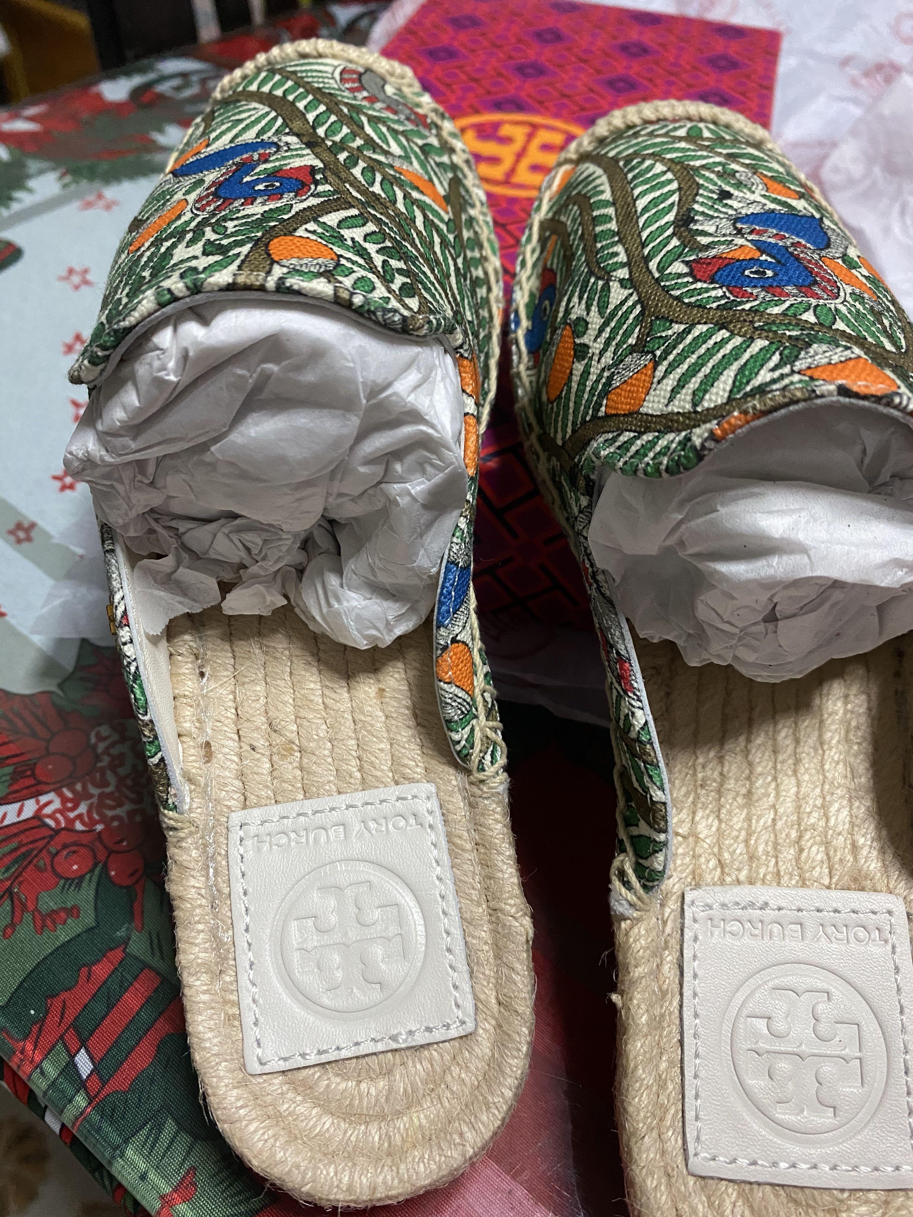 Tory burch slip on sales espadrilles