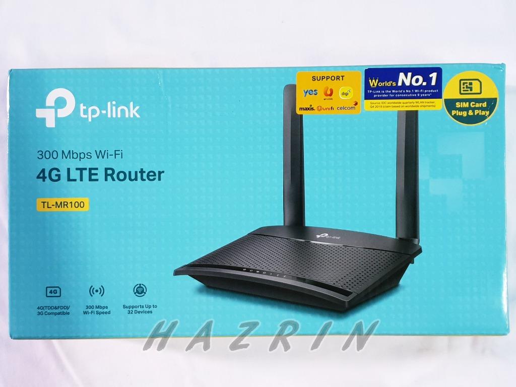 Tp Link Tl Mr100 300 Mbps Wireless 4g Lte Router On Carousell