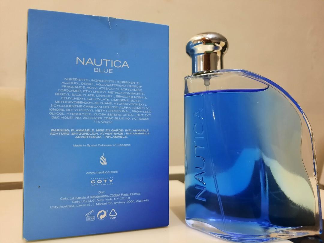 Nautica Blue Men Eau De Toilette Spray Two Bottles (1.7 + 0.5 Fl. Oz.)