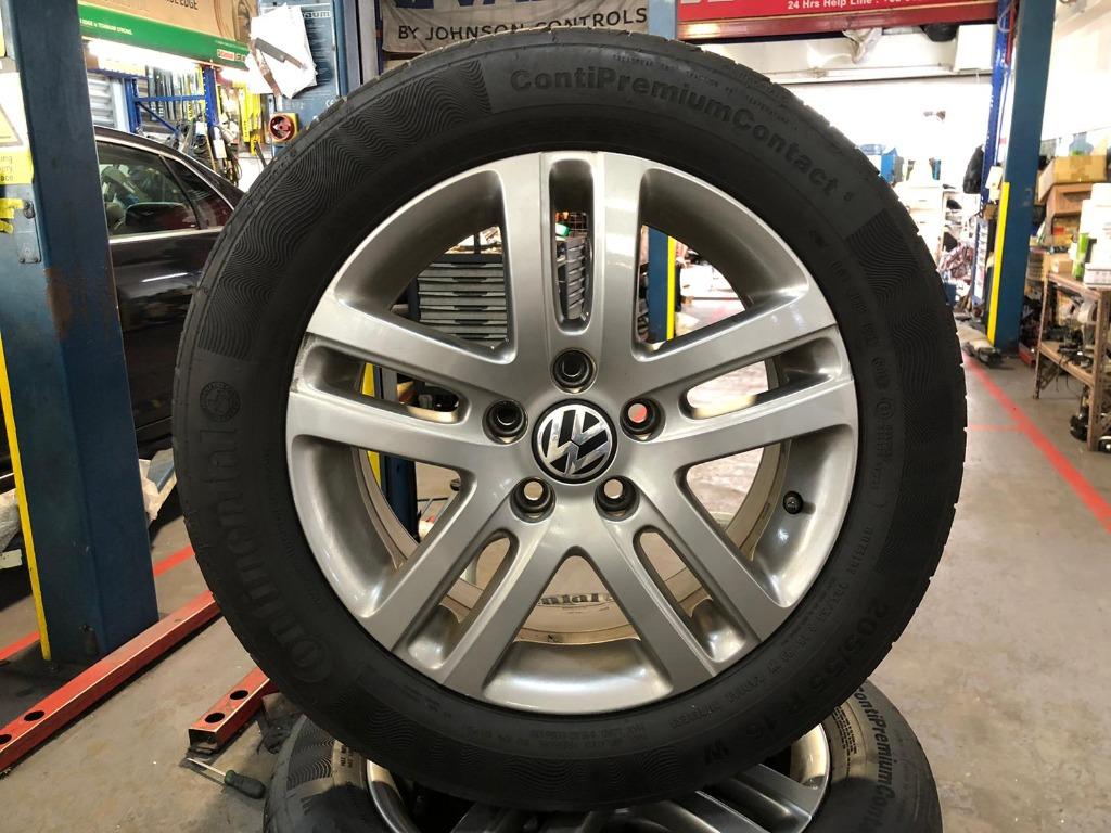 Used 10 Volkswagen Rims 16 And Continental Tyre 5 55r16 Yr18 Yr 19 Car Accessories Tyres Rims On Carousell