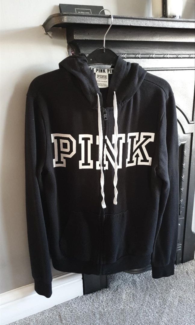 Victoria secret pink black jacket outlet