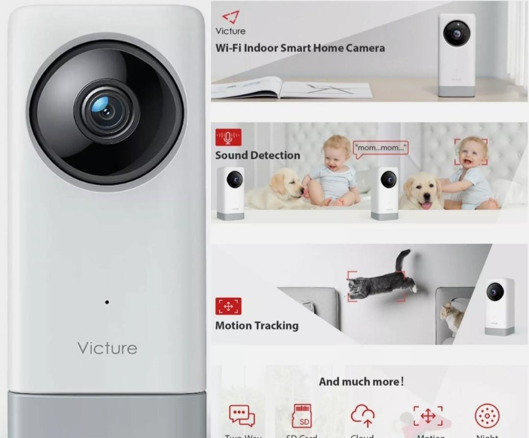 Victure Sc220 1080p Baby Monitor Pet Camera 2 4ghz Indoor Home Security Camera With Motion Tracking Sound Detection 2 Way Audio Compatible With Ios Android System Everything Else On Carousell