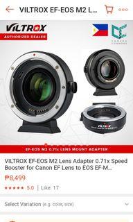 VILTROX EF-EOS M2 Lens Adapter 0.71x Speed Booster for Canon EF Lens