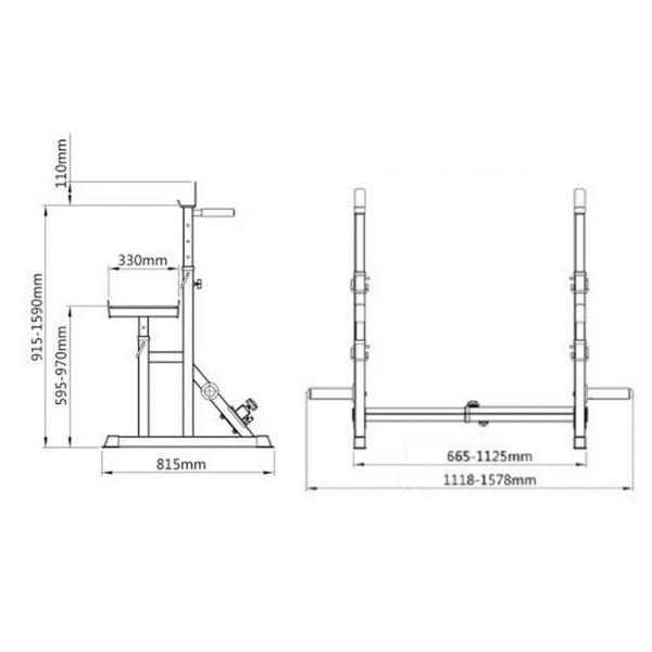 Vitox Squat Rack, Sports Equipment, Exercise & Fitness, Weights ...