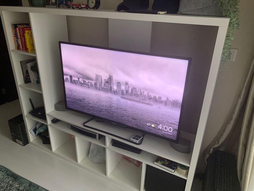 White Lappland IKEA TV stand / bench / console / (80 off