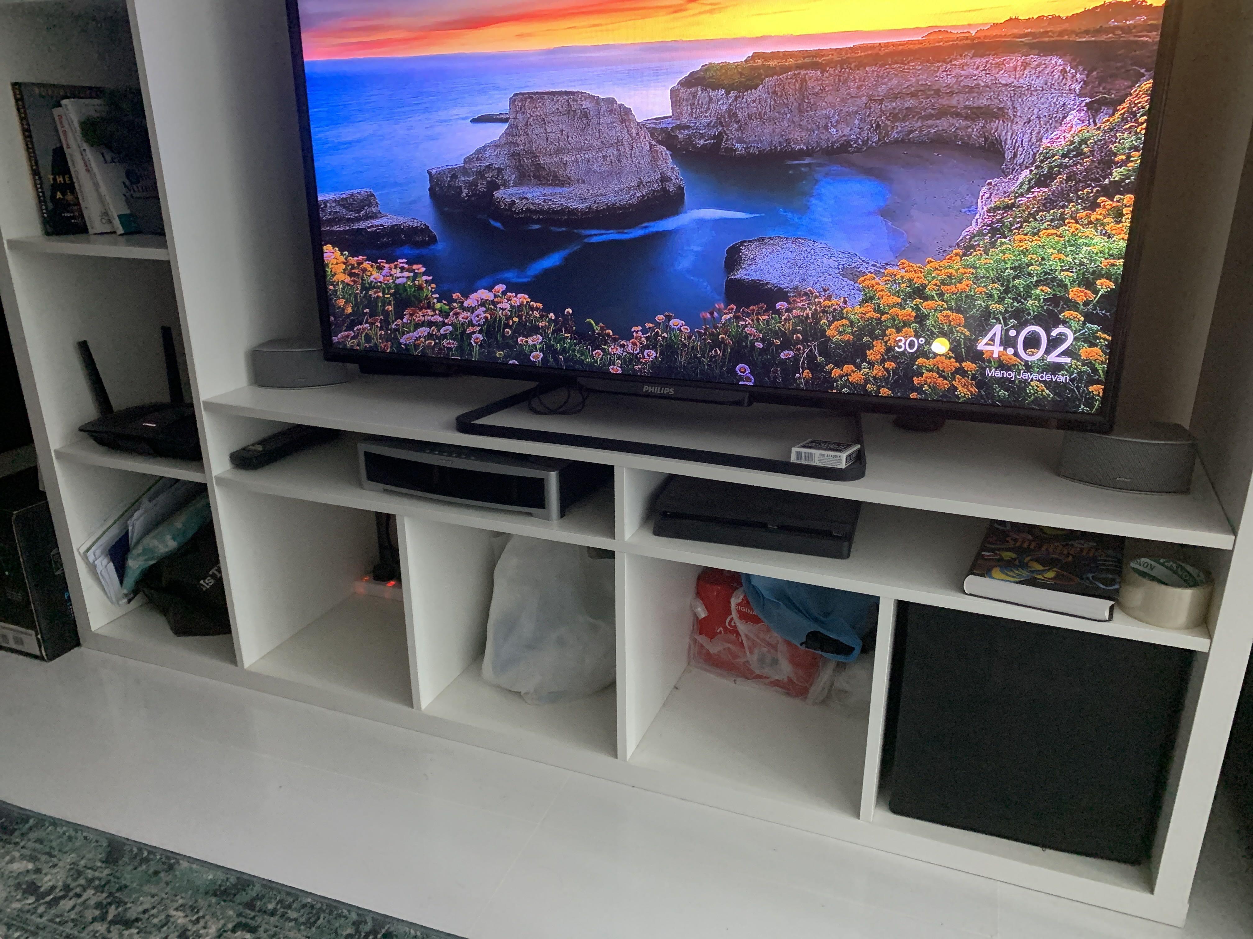 White Lappland IKEA TV stand / bench / console / (80 off