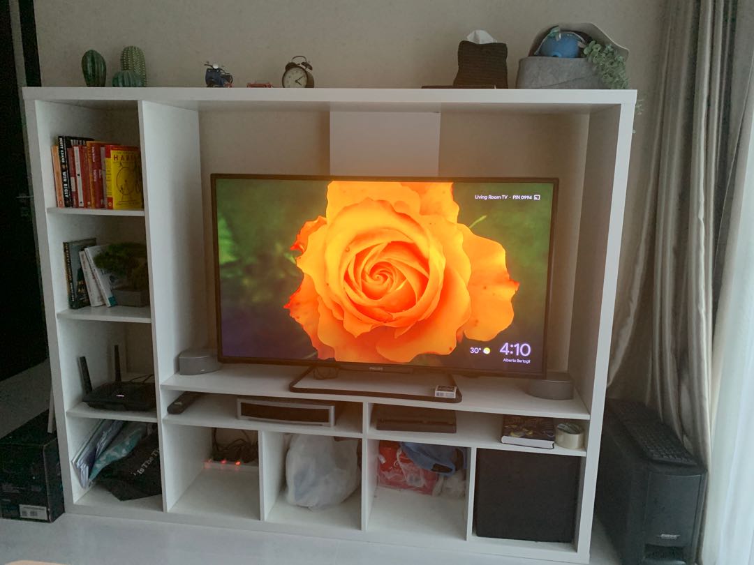 White Lappland IKEA TV stand / bench / console / (80 off