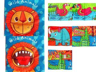Wild animal cloth book