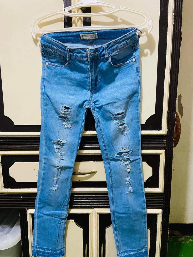 Zara tattered jeans Clearance