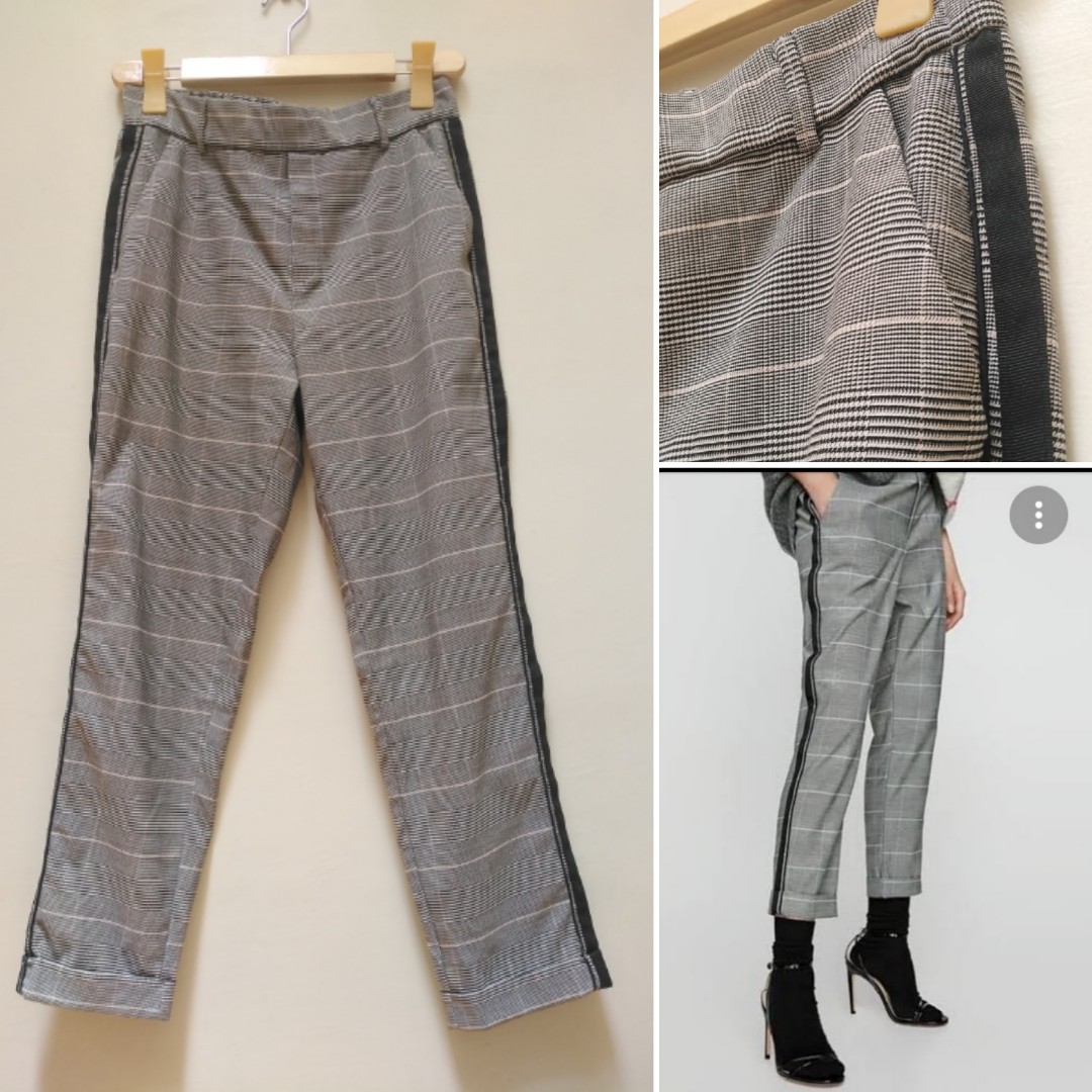 Zara Trafaluc Plaid checkered side 