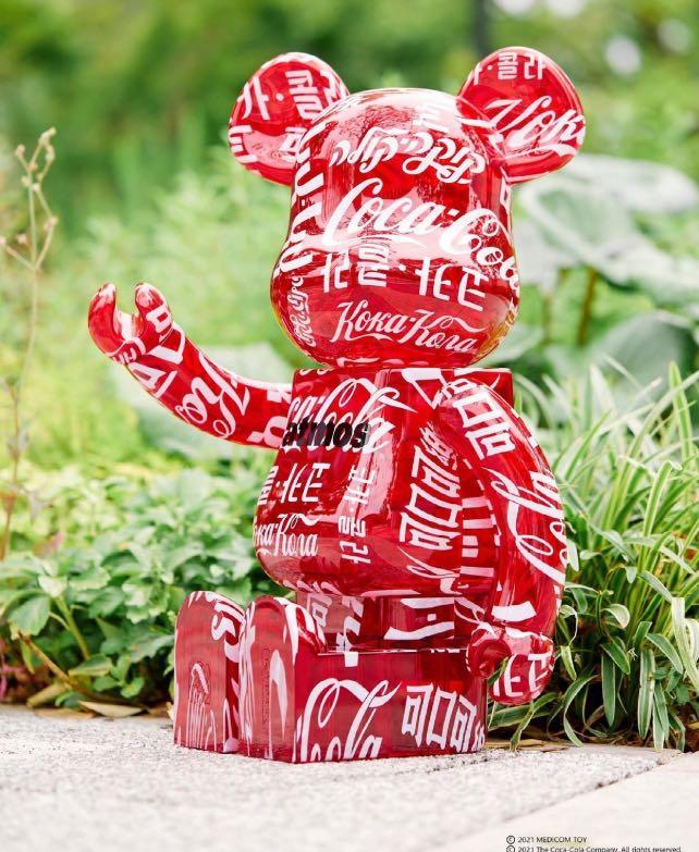 ✨預訂✨巜MEDICOM TOY BE@RBRICK ATMOS × Coca-Cola CLEAR RED 1000 