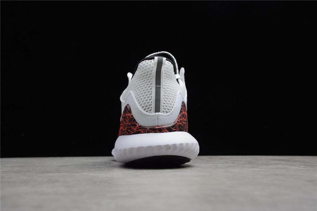 Alphabounce white and red top
