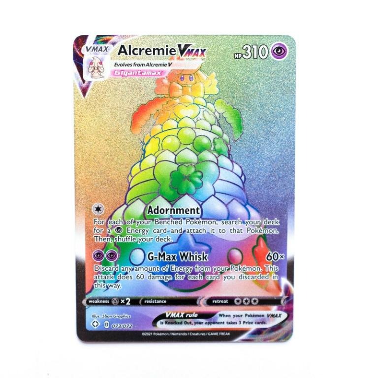 Alcremie VMAX 73/72 Hyper Rainbow Rare Shining Fates Full Art FA