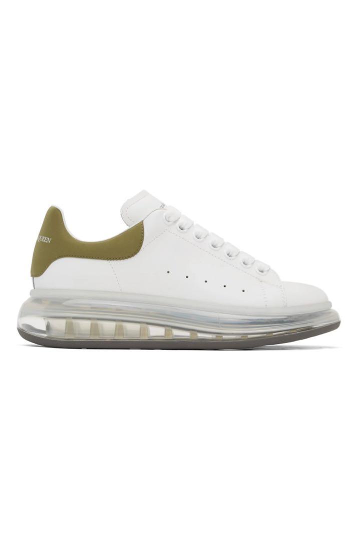 Alexander mcqueen trainers store white and gold
