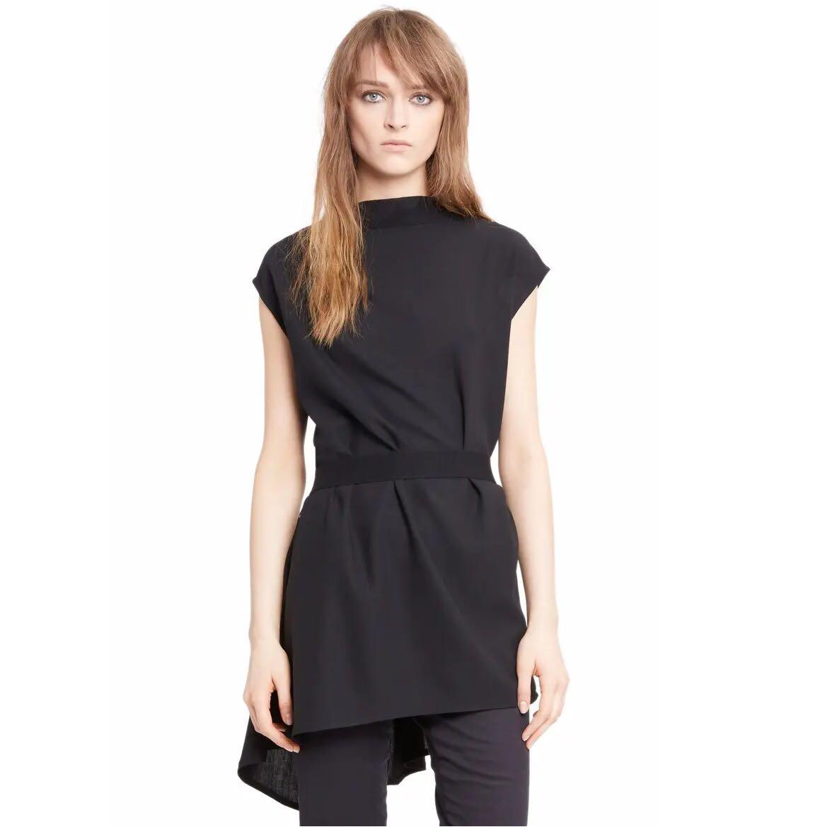 Eileen fisher pure silk black tunic top, Women's Fashion, Tops, Sleeveless  on Carousell