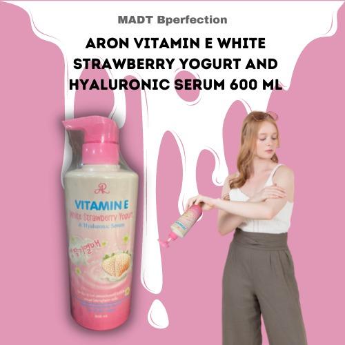 AR Vitamin E White Strawberry Yogurt & Hyaluronic Serum 600ml, Beauty