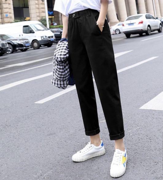 black pencil pants