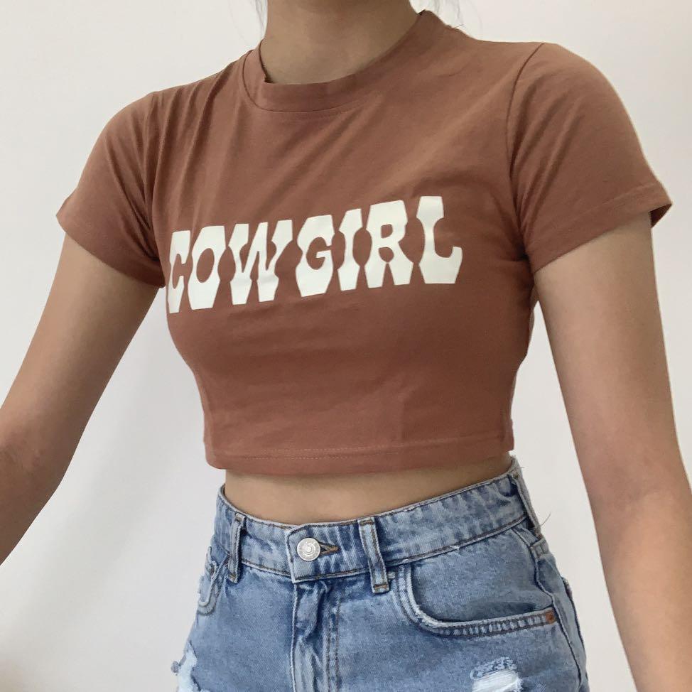 cowgirl top brown