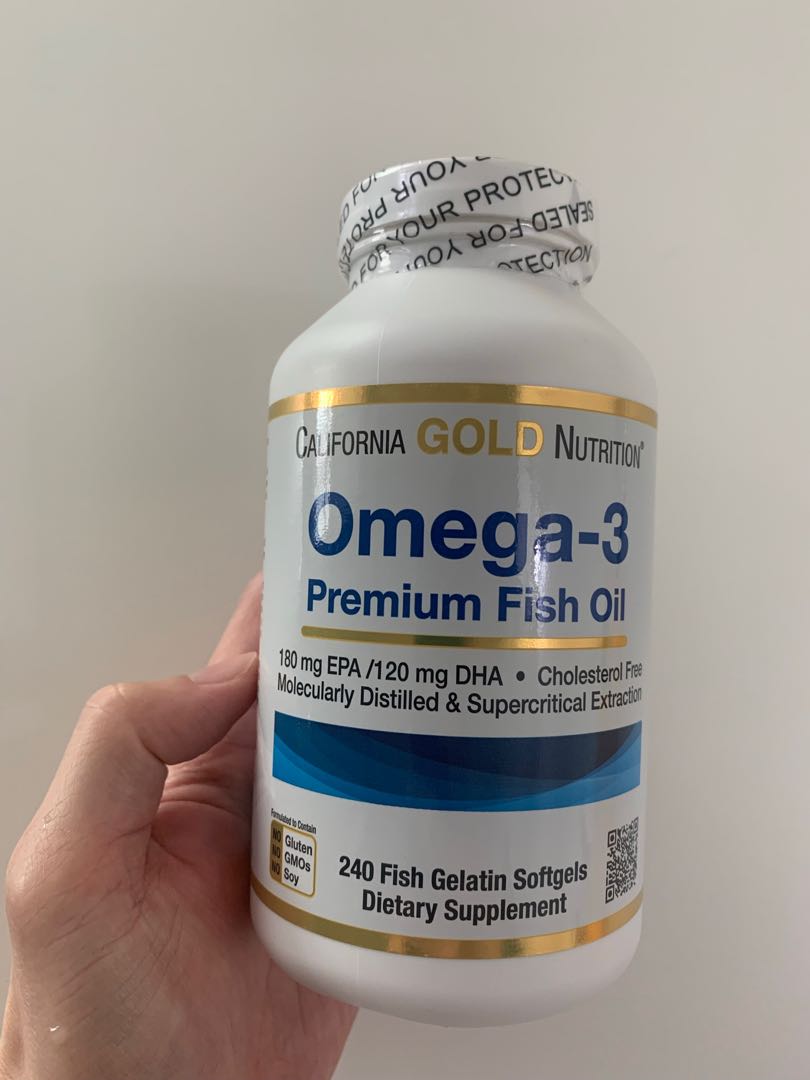 California Gold Omega-3 Premium Fish Oil, Health & Nutrition, Health ...