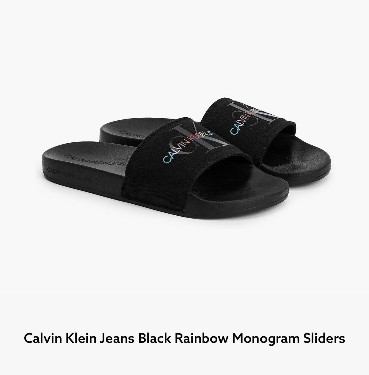 Calvin klein rainbow sliders clearance
