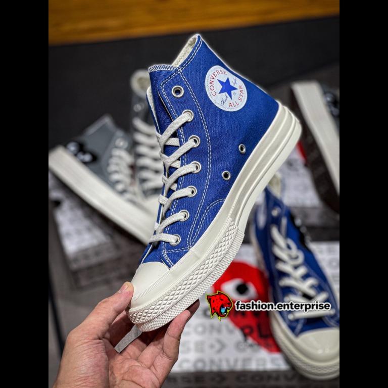 CDG x Converse Chuck 70 High Blue Quartz, Men's Fashion, Footwear, Sneakers  on Carousell