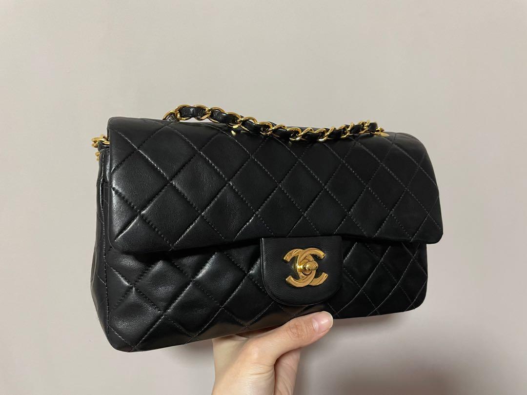 Fast deal! Chanel vintage 24k gold small classic flap series 4