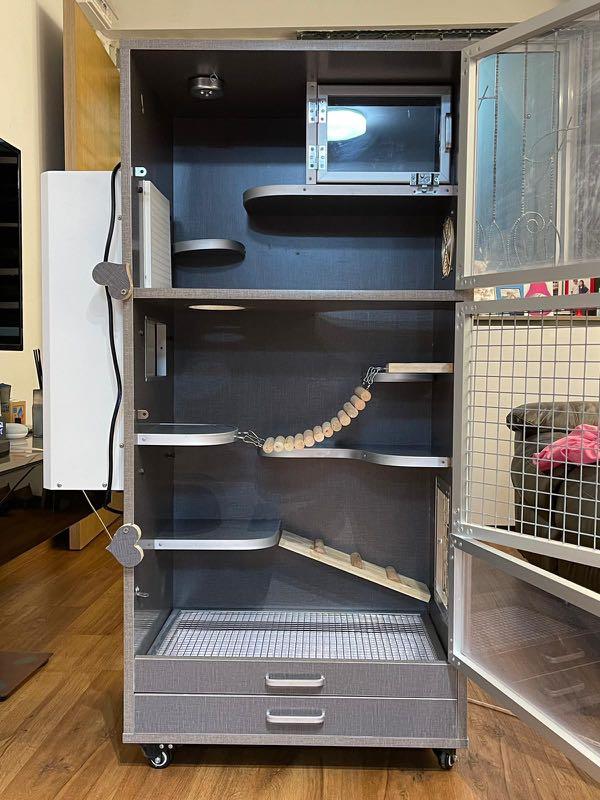 Chinchilla Aircon Cage, Pet Supplies, Homes & Other Pet Accessories on