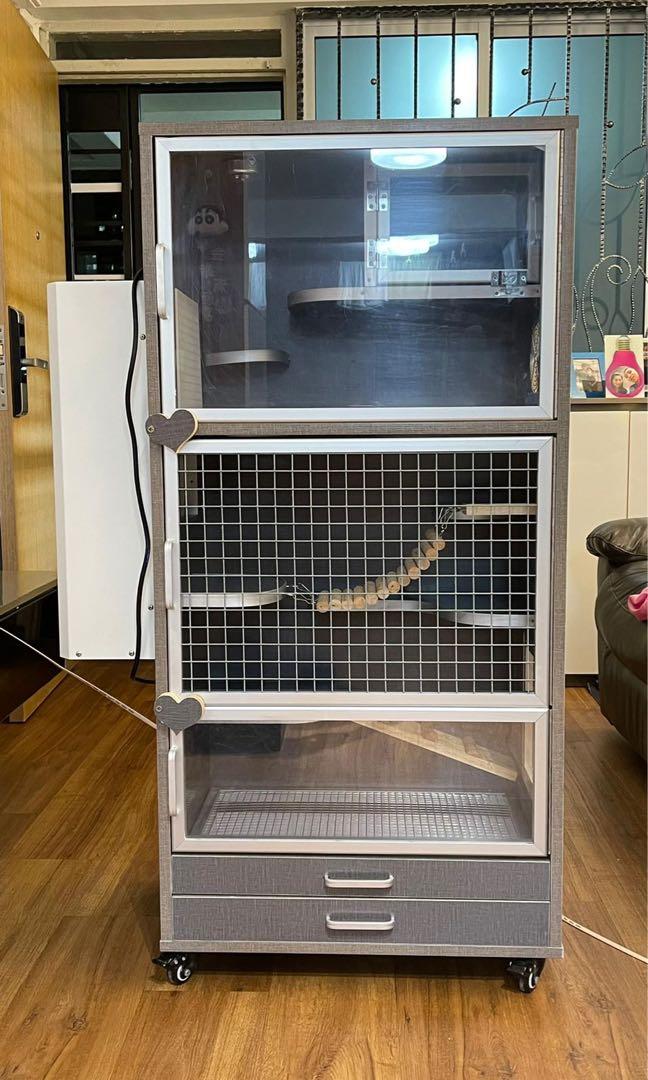 Chinchilla Aircon Cage, Pet Supplies, Homes & Other Pet Accessories on