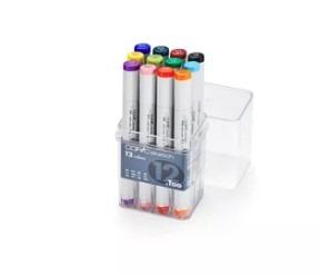 Copic Sketch Marker 12 Basic Colors Set (Item Code 320) (Category: Stationery & School Supplies) located in Marikina City. Submitted by skowshop (Listing ID 1096264052, Image 1). Description: About this item: •Copic Sketch is the most popular among all the Copic markers. It comes in the widest range of colors, and features Medium Broad and flexible Super Brush nib combination. Ideal for illustration, craft and caricature. •This set includes basic