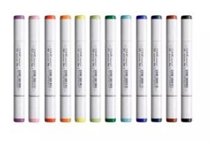 Copic Sketch Marker 12 Basic Colors Set (Item Code 320), Hobbies & Toys ...