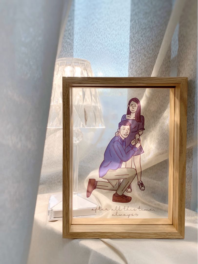 Custom Glass Frame , Hobbies & Toys, Stationery & Craft, Art & Prints